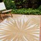 World Rug Gallery Tropical Leaves Nature Inspired Indoor/Outdoor Area Rug 5' x 7' Yellow 4030YELLOW5X7 - alternate 1